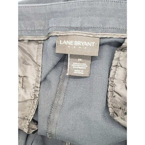 Lane Bryant Flat Front Black Shorts, Women’s 24, Dressy Chino, 7.5" Inseam, EUC - Picture 3 of 5